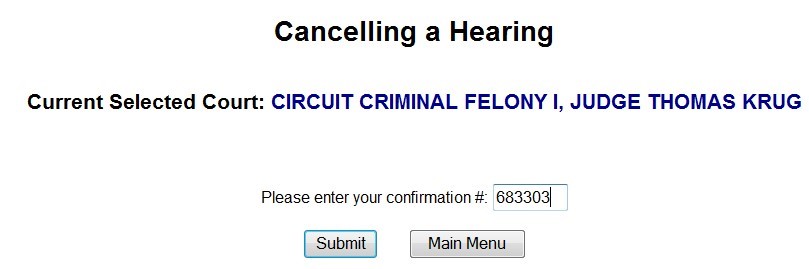 Cancel Hearing