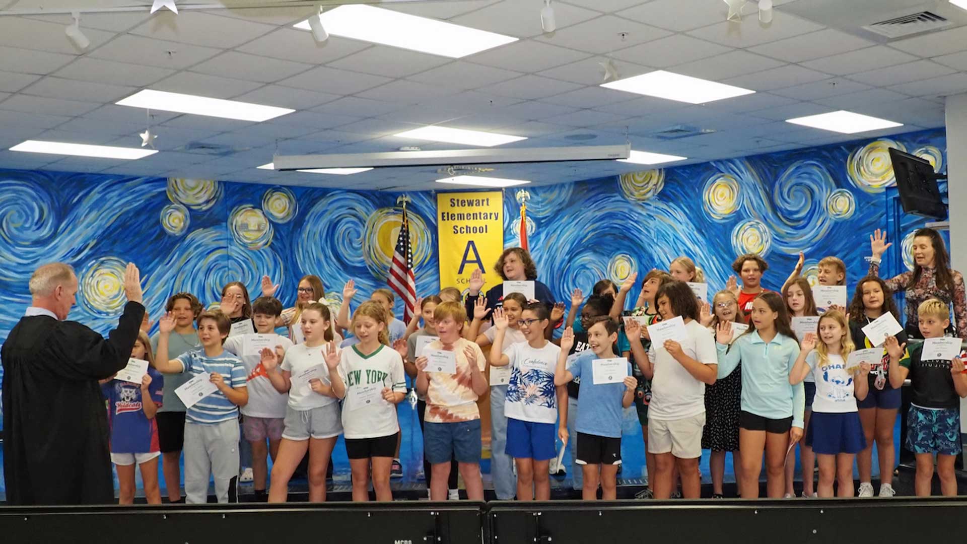 This is an image of a group of students.