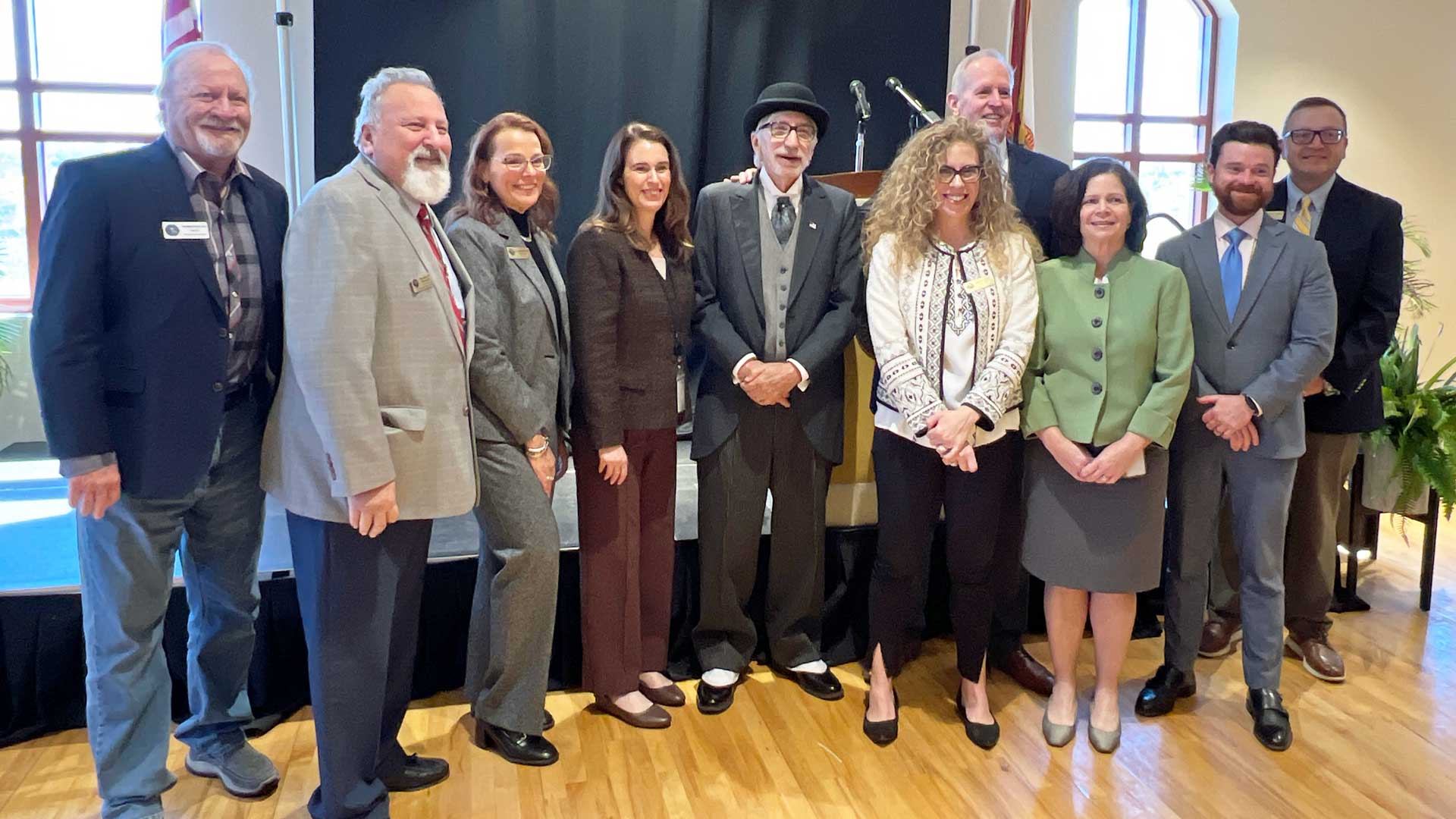 This is a photograph of ten people: six men and four women, all judges in the Twelfth Judicial Circuit.